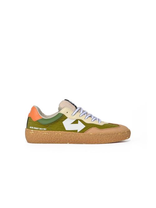 Sneakers Uriduri Olive Green in materiale riciclato Id. Eight | URI UOLIVE GREEN